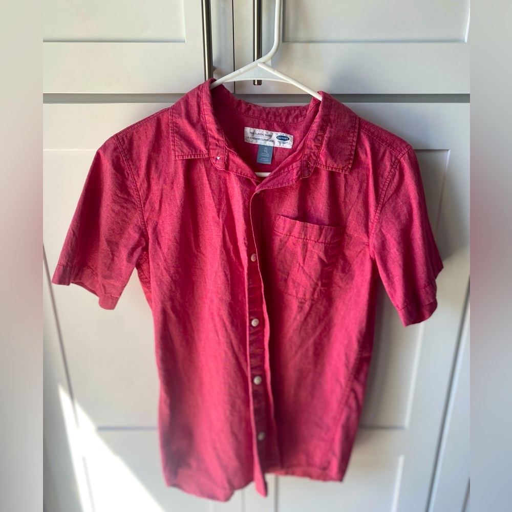 Old Navy Youth Boy’s “The Classic Shirt” Shirt Sleeve Button Down